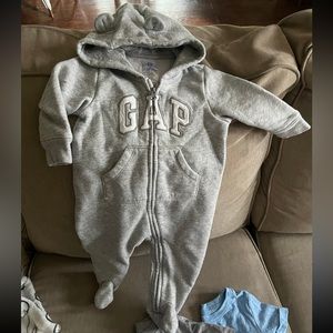 Baby GAP footed hoodie